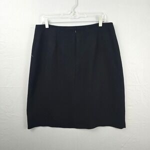 Chapter One Zipper Closure Lined Pencil Skirt‎ Black 12